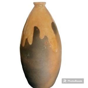 Handmade boho glaze drip & matte vase pott…